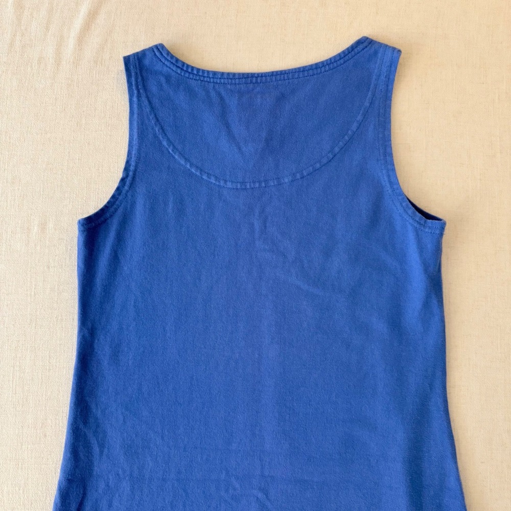 Joules Riva Dress Womens 4 Blue Sleeveless Cotton Shift Mini - Picture 13 of 13